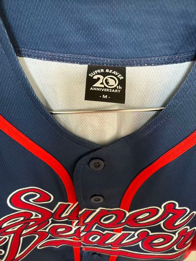 super beaver 20th ベースボールシャツ ネイビーM