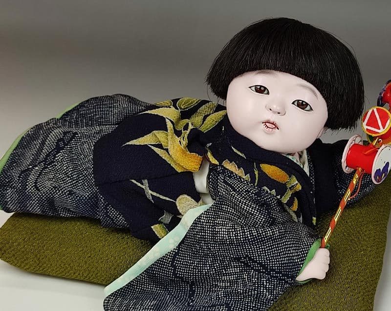 松乾斎東光作　8号這子人形　男の子