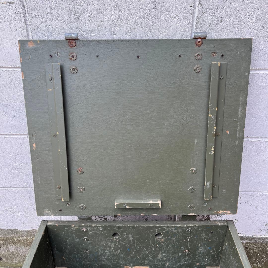 米軍実物 SURPLUS◾️ミリタリー 木製収納箱 ウッドボックス 木箱 軍物