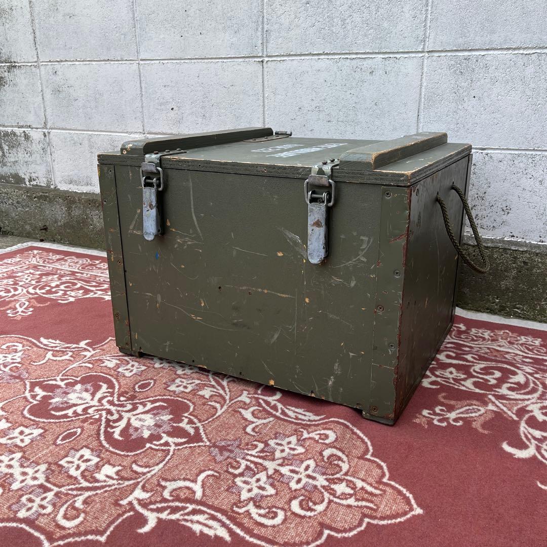 米軍実物 SURPLUS◾️ミリタリー 木製収納箱 ウッドボックス 木箱 軍物