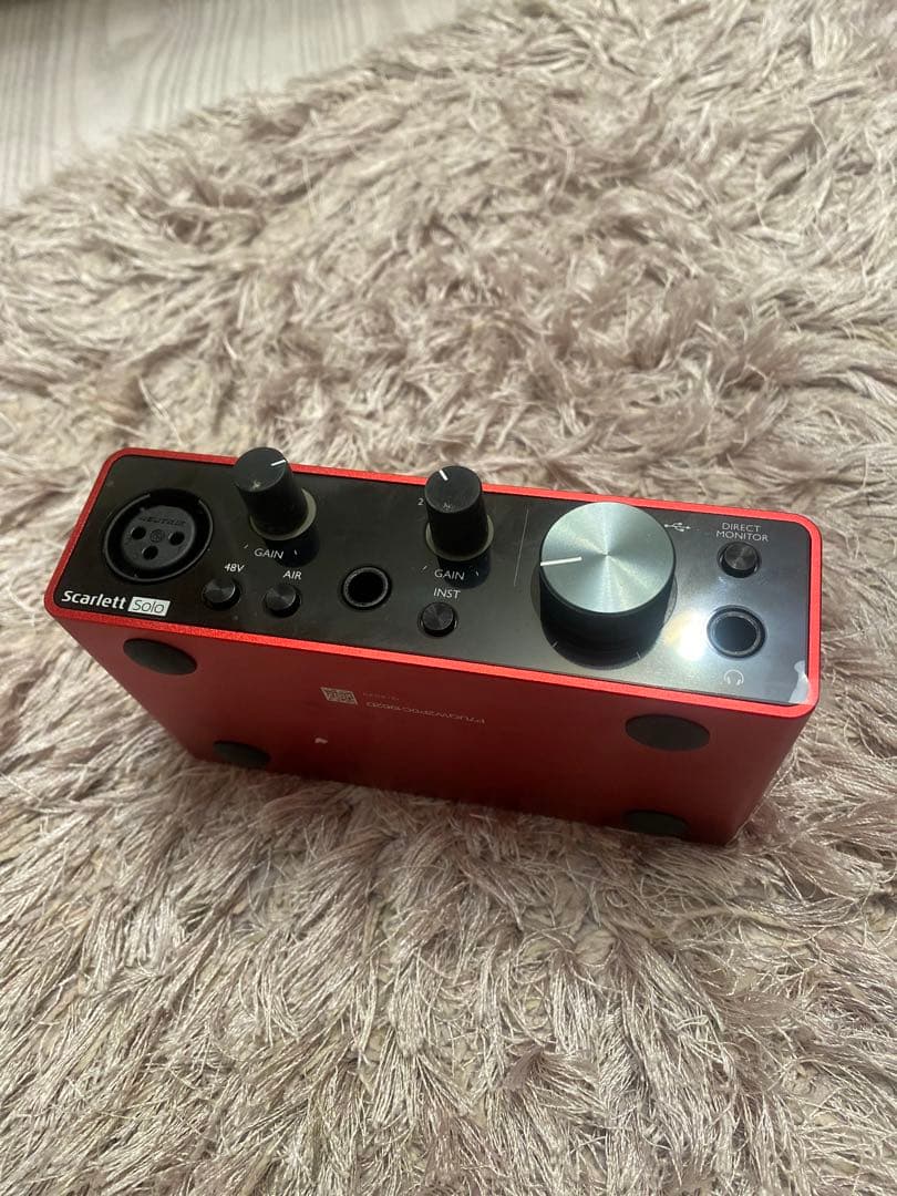 Focusrite2イン/2アウトScarlett Solo (3rd Gen)