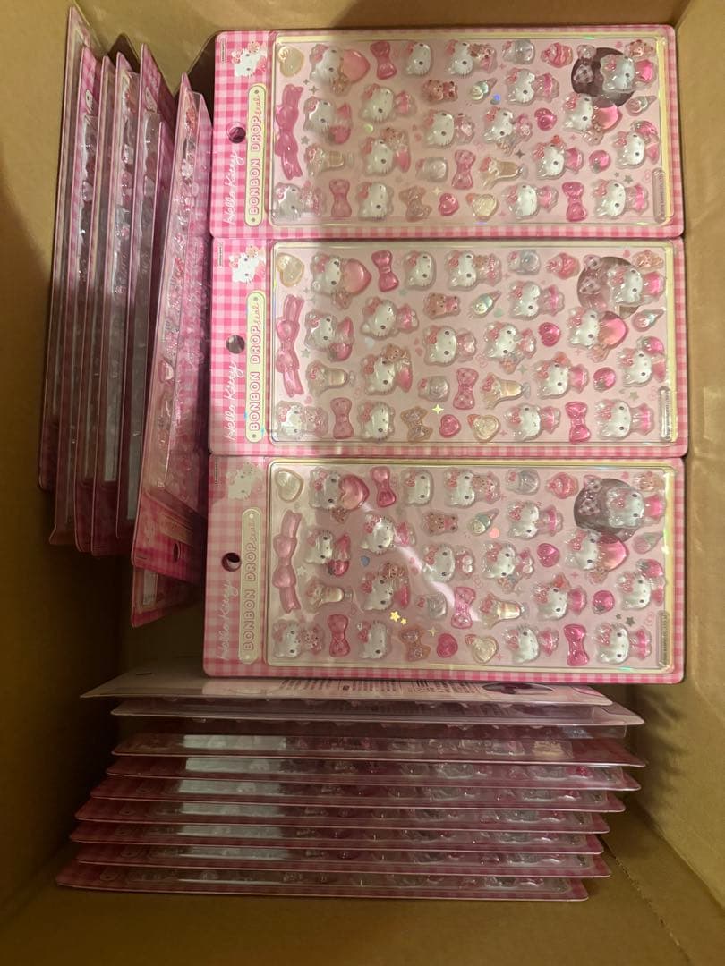 正規品【新品】ボンボンドロップシール サンリオ ハローキティ ピンク 第二弾