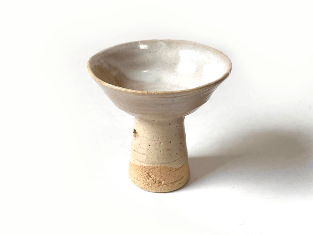 陶芸家　人間国宝　十代　三輪休雪　萩焼　馬上杯　杯　酒盃　酒器　共箱