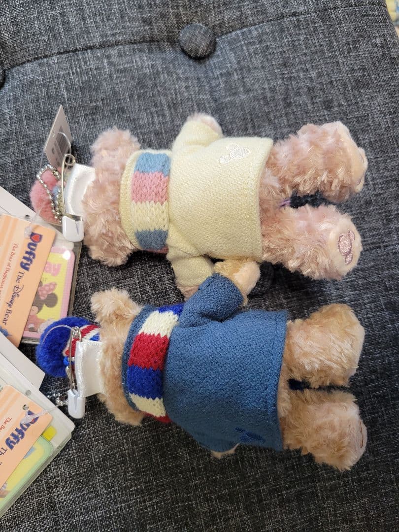 ダッフィー&シェリーメイ　ぬいぐるみバッチ