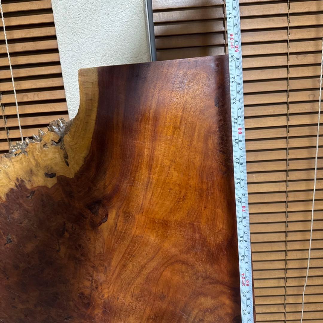 花梨　瘤杢　一枚木　天然木　天板　テーブルトップ　890×240~570