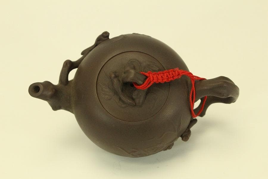 煎茶 紫泥 急須 中国美術(BB462)