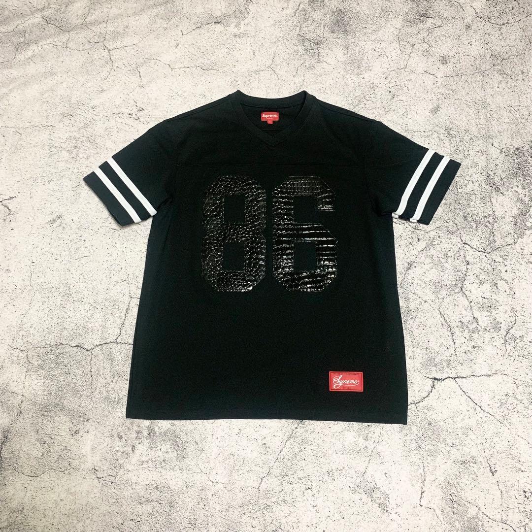 美品 Supreme メッシュTシャツ　フットボールジャージ　 クロコ型押　半袖