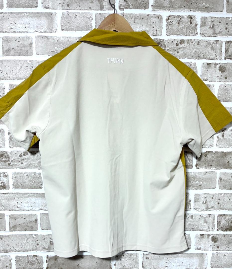 【フォロー割】新品 TFW49 コンビネーションオープンカラーシャツ Lサイズ
