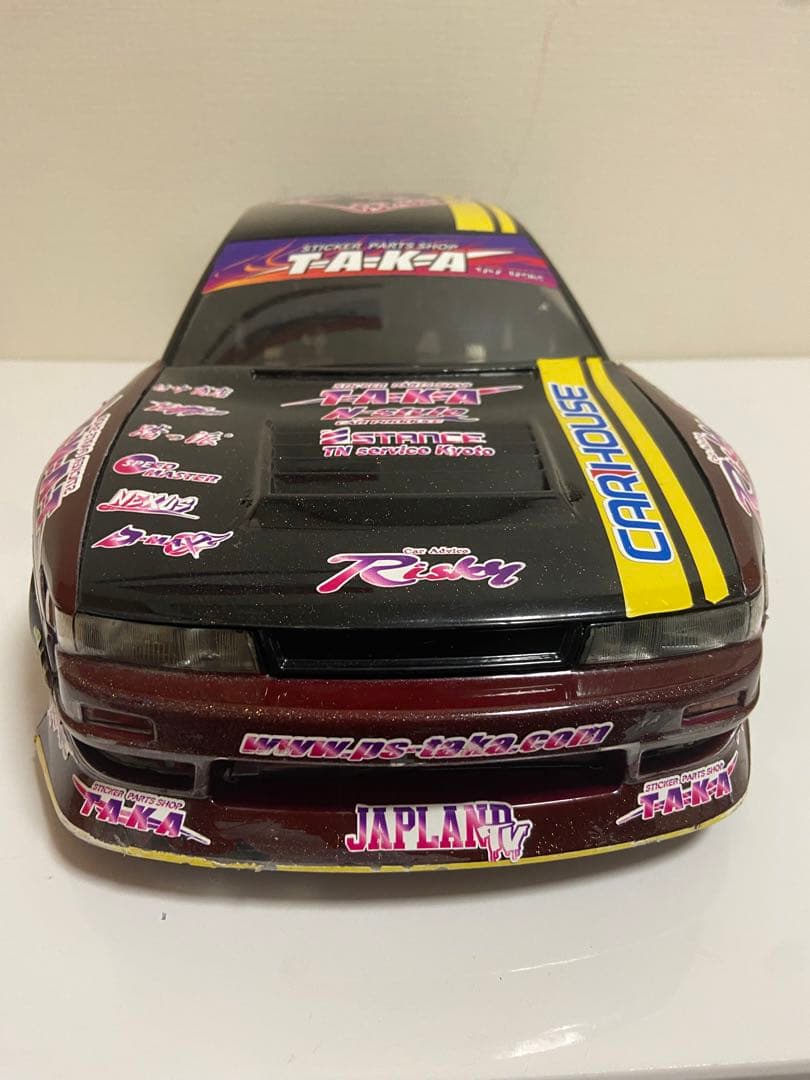 藤尾仕様のs13シルビア 3Dデカール貼付 2つのボディーをひとつにしてあります