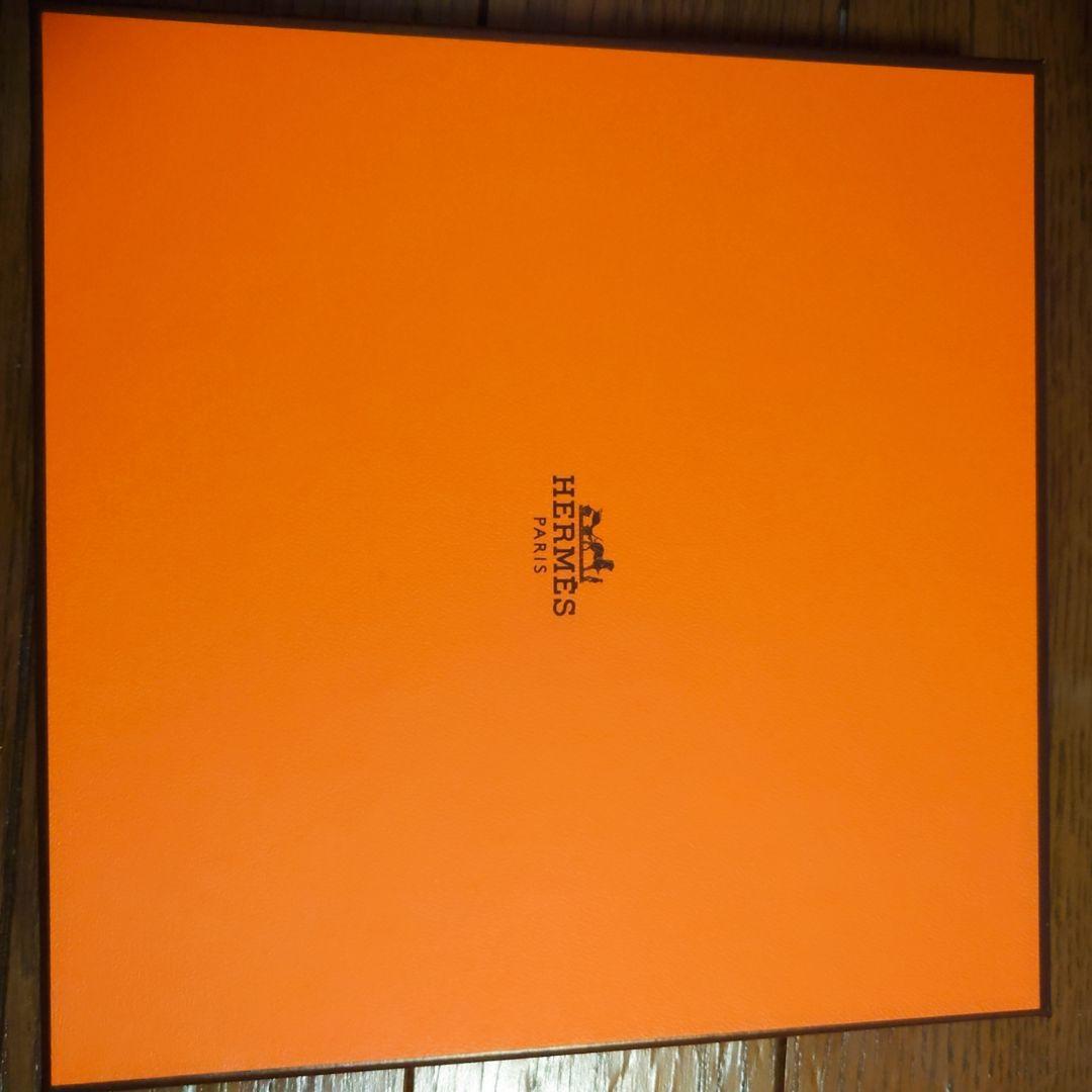 HERMES ライトブルー タオルハンカチ