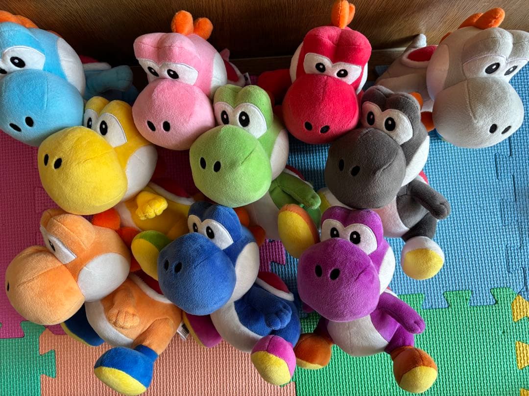 マリオ カラフル ヨッシー ぬいぐるみ 10体セット