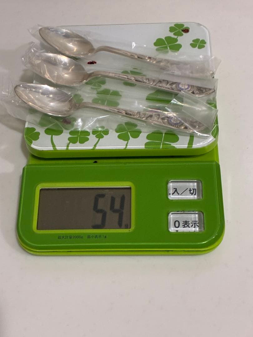 ★未使用保管品★銀製品★スプーン　3本　silver シルバー　カトラリー★木箱
