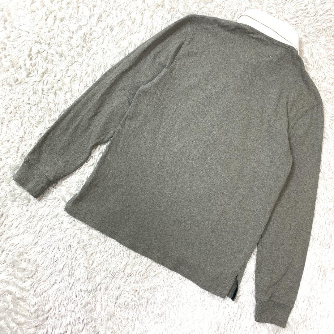 ポロバイラルフローレン ラガーシャツ グレー M B3182