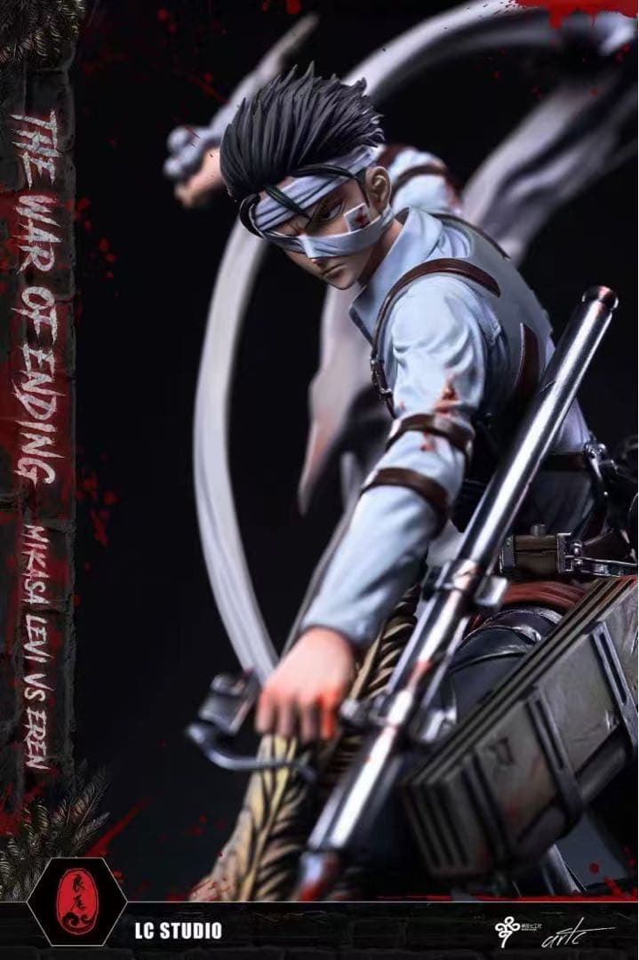 進撃の巨人 ミカサ リヴァイ ガレージキット ガレキ スタチュー⑤
