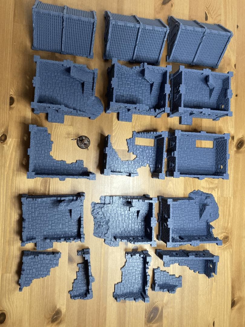 その他 Terrain - House & Ruins Set (6+ houses)
