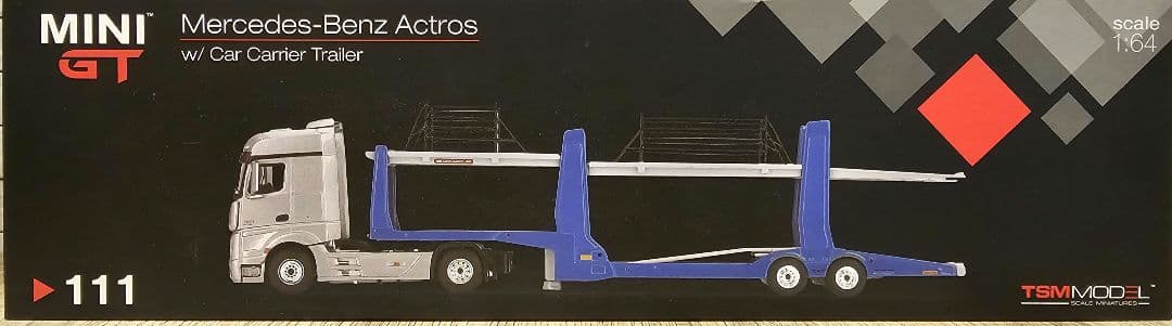 MINIGT ミニカー メルセデス ベンツ カーキャリアー トレーラー キャリア