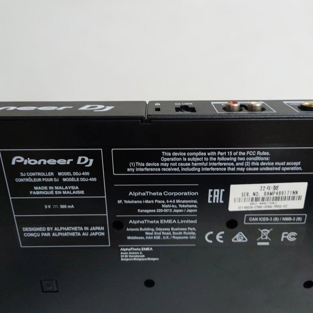Pioneer DJコントローラー DDJ-400 2022年製　箱あり　説明書