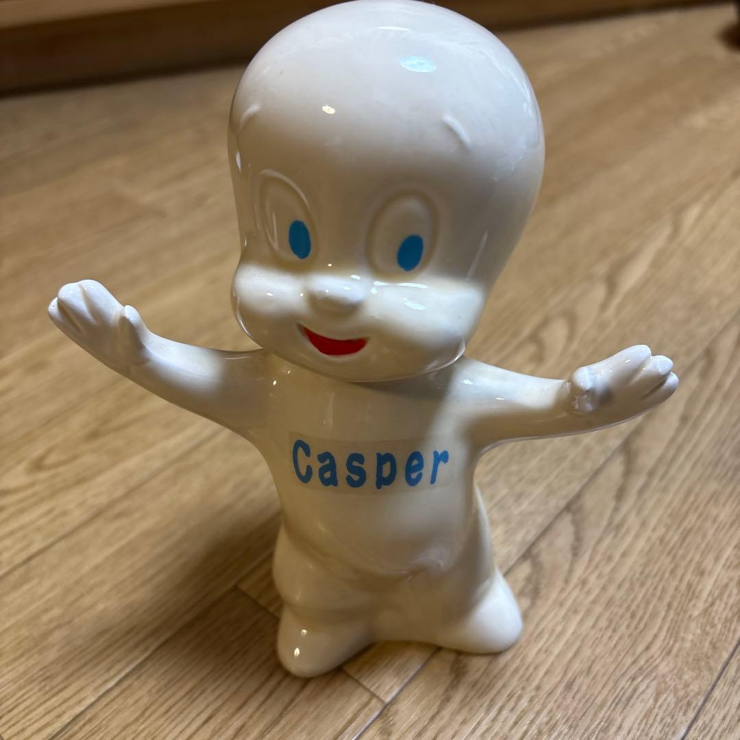 キャスパー　陶器製　貯金箱　レトロ　ヴィンテージ