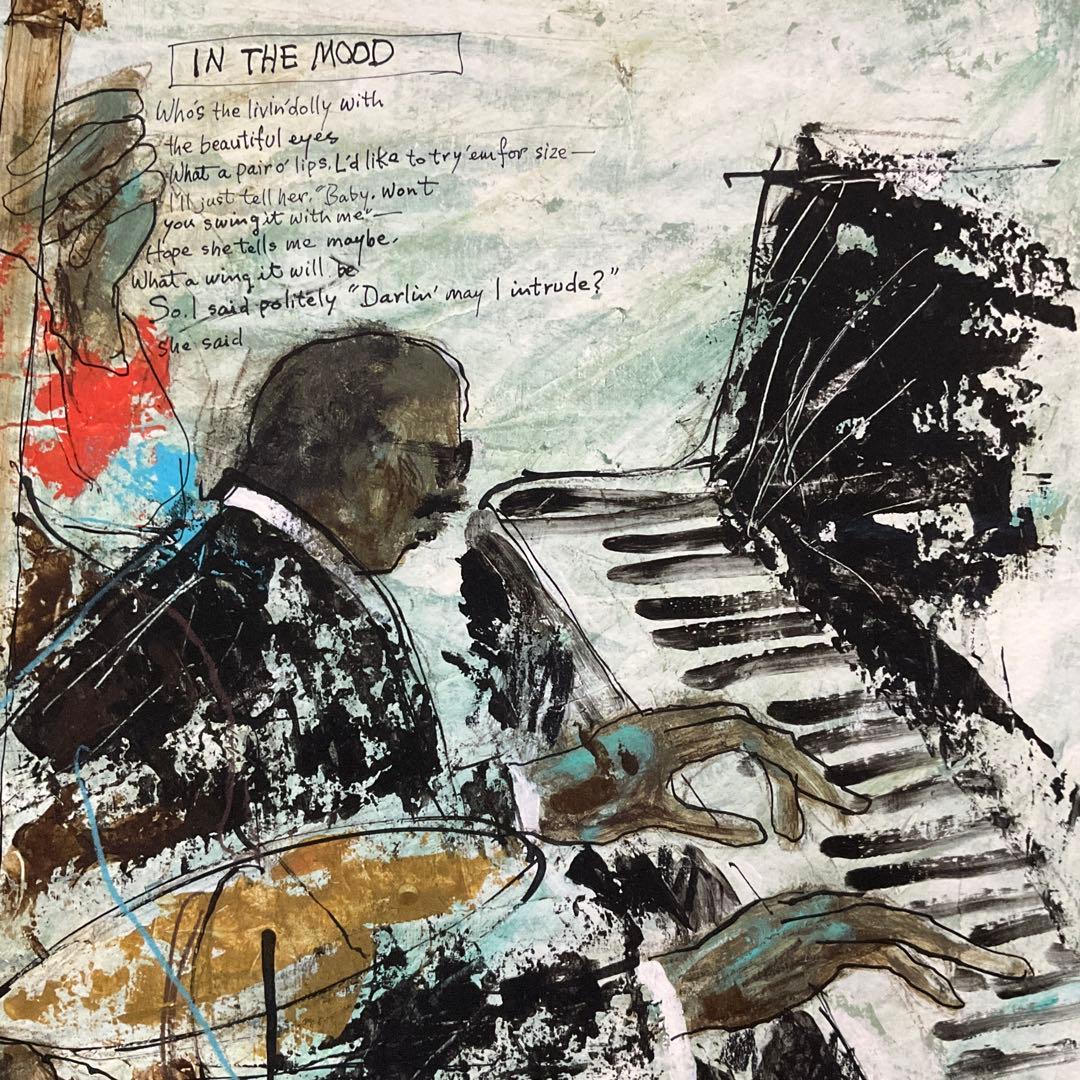 絵画・額縁・版画・津田耕・新品未使用・JAZZ・Excite・美術品・インテリア