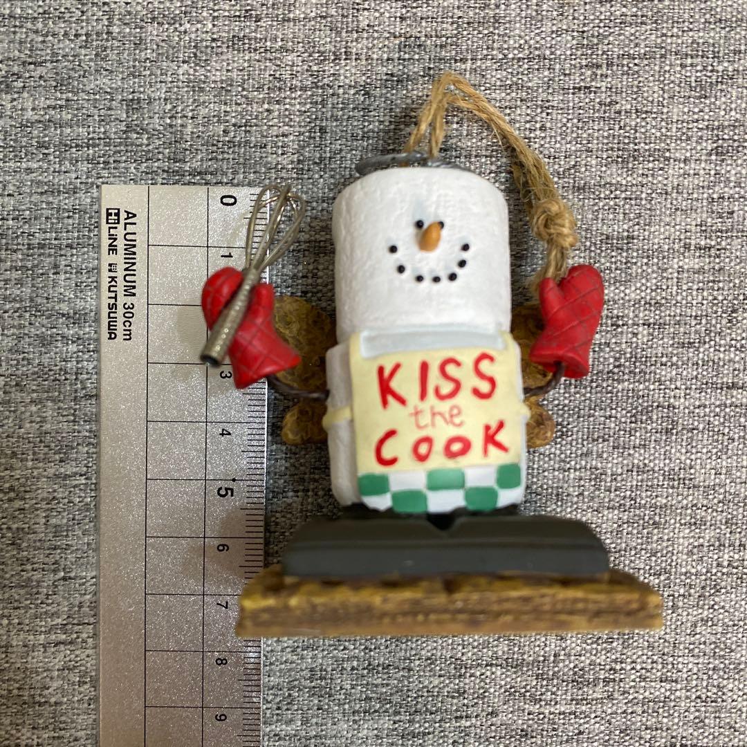 こ*ん様 雪だるまのクリスマスオーナメント7体