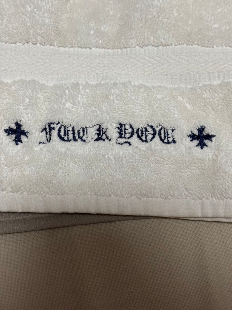 OLD CHROME HEARTS ロゴ FUCK YOU刺繍 フェイスタオル