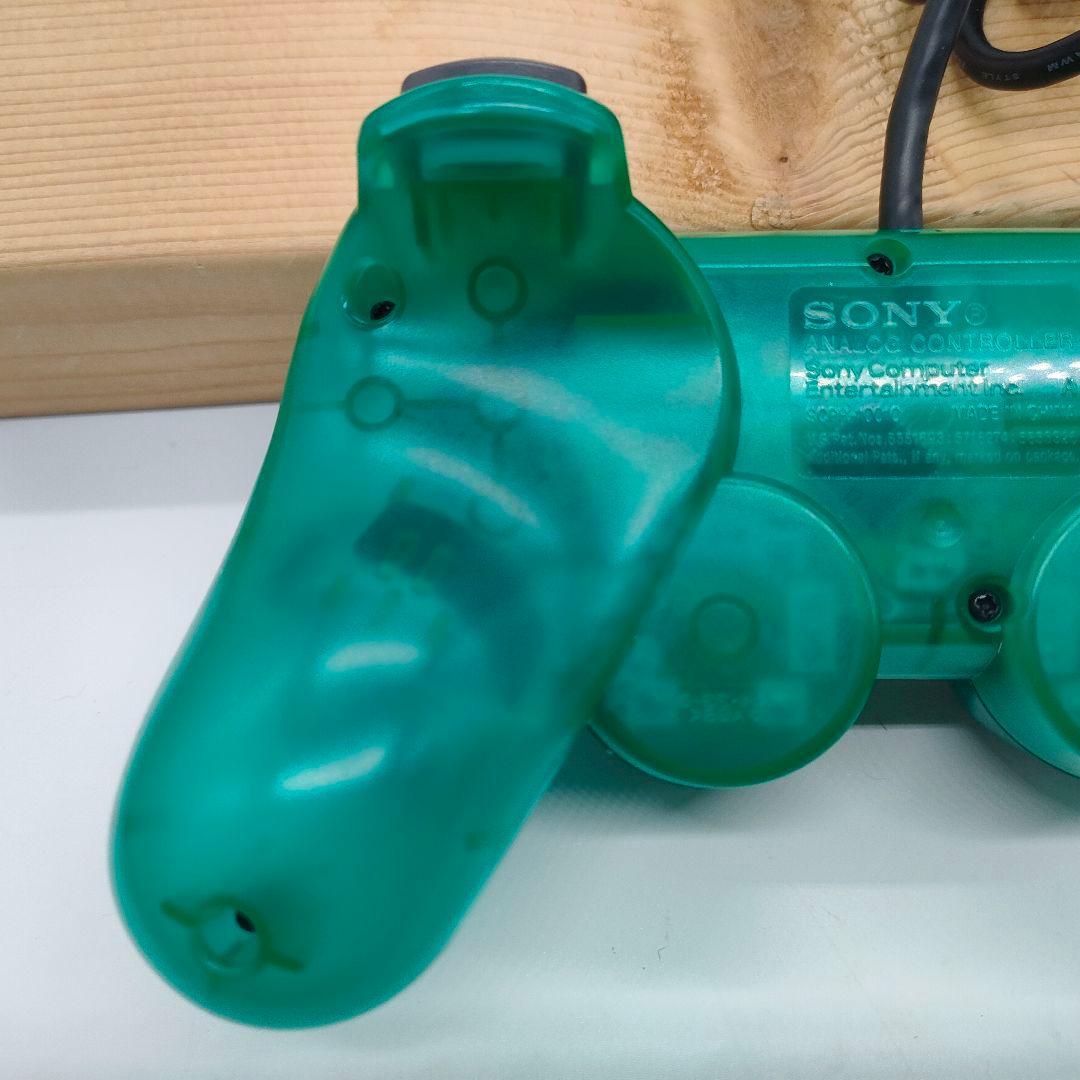 プレイステーション２ コントローラオーシャンブルー グリーン２個セット