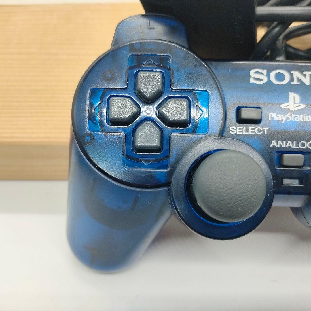 プレイステーション２ コントローラオーシャンブルー グリーン２個セット