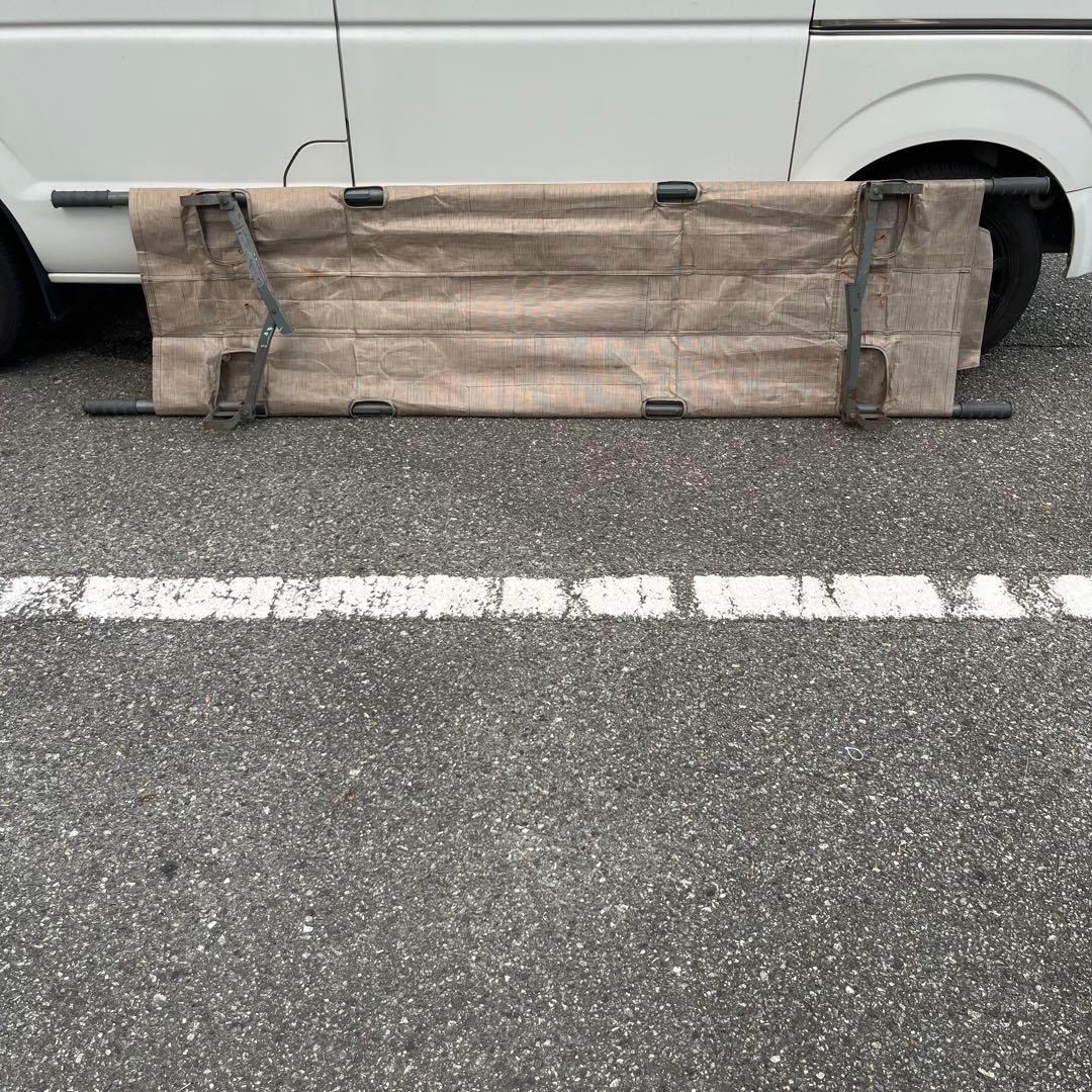 スチール製　軍用　ヴィンテージ　担架　コット