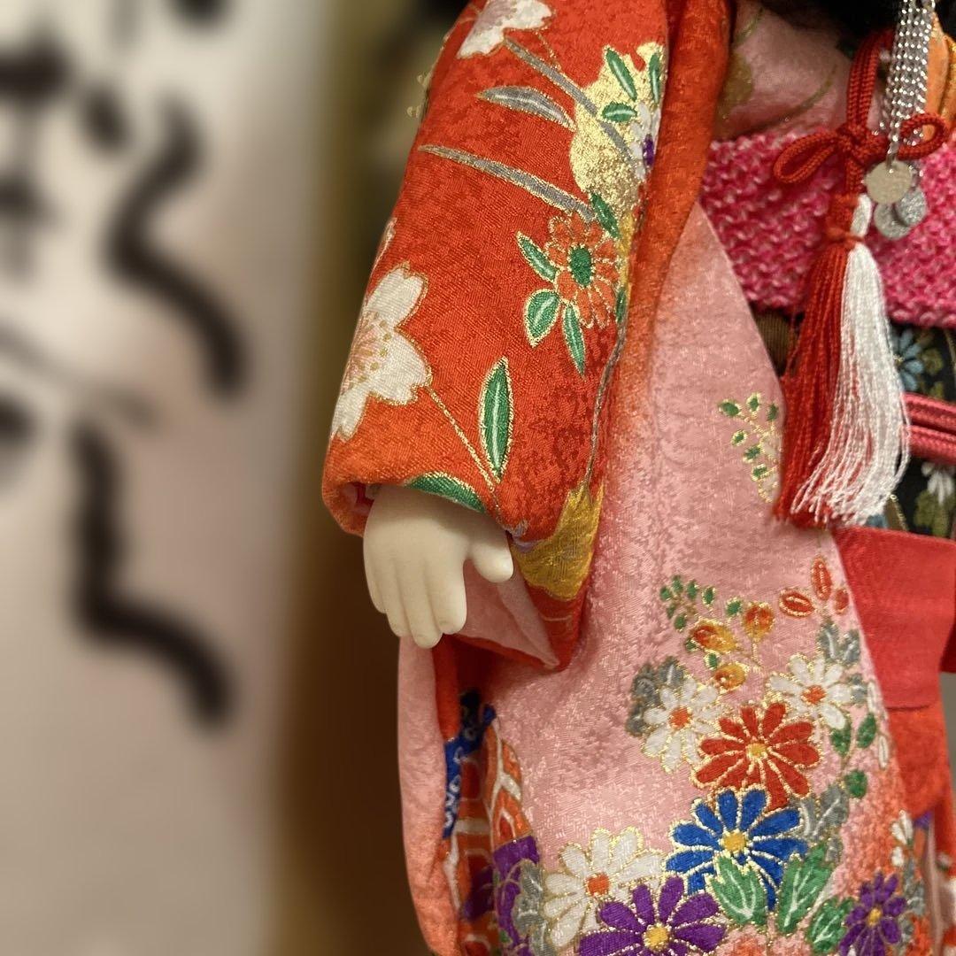 作家物/かわいい市松人形/公司作/日本製/高さ40cm/紙元箱/栞/保管状態良好