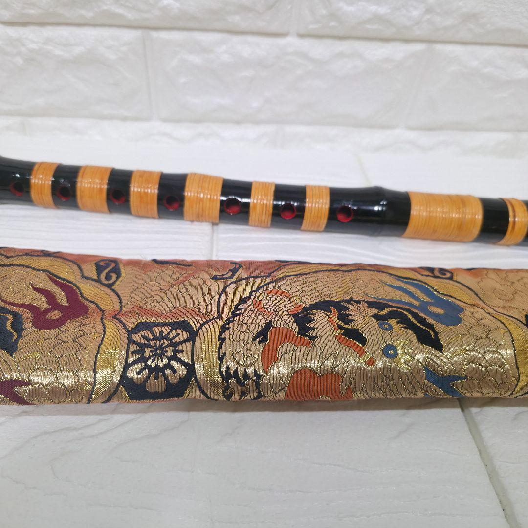【453】だんじり祭り　だんじり　篠笛　日本和楽器　黒　ブラック