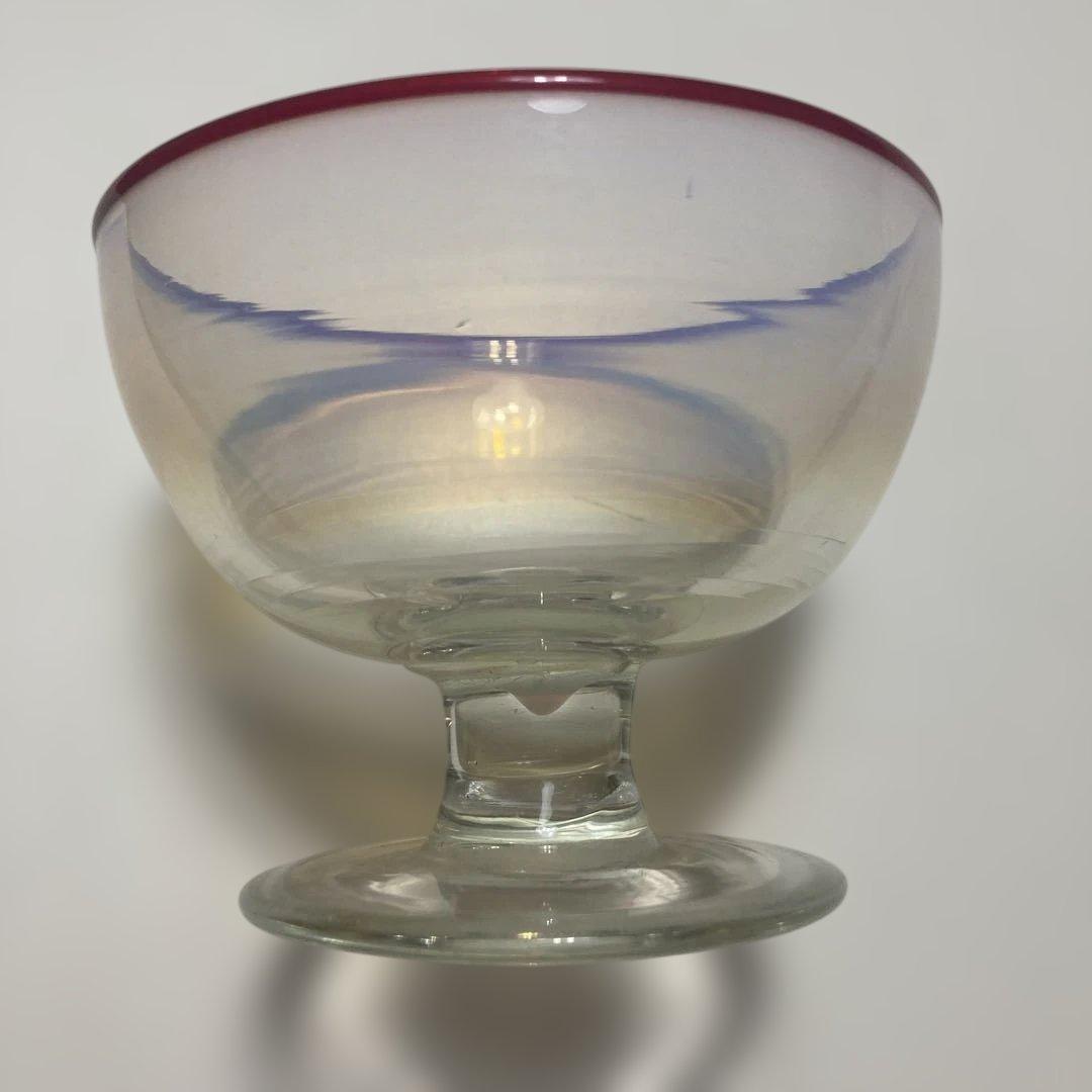 和ガラス　高足　アンティーク　ガラス製　カップ　コップ