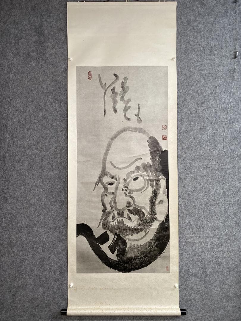 古*…様 白隠慧鶴 白隠禅師【複製】達磨図 江戸中期の禅僧 臨済宗中興の祖 駿河