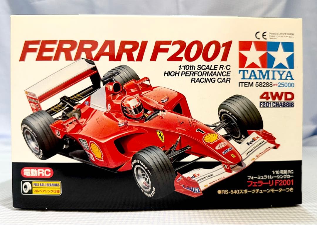 【未組み立て】タミヤ◆フェラーリF2001 1/10スケール 4WD 1/10