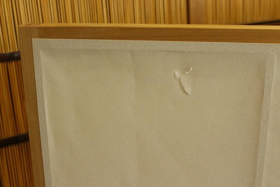 茶道具 風炉先屏風 障子 嵯峨 大覚寺 間仕切り 衝立(A468)