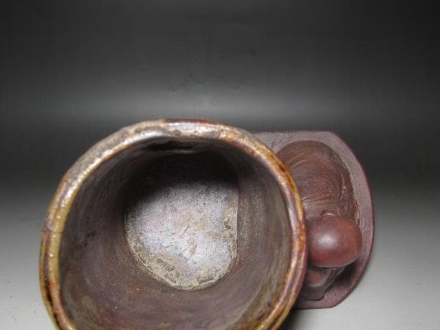 ☆　金重陶陽　花入　細工物　雰囲気ある一品です☆y622