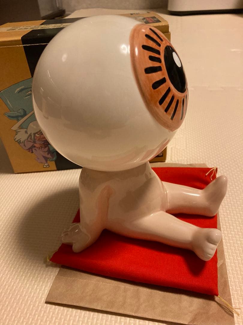 ゲゲゲの鬼太郎 目玉おやじ 陶器製貯金箱 レトロ ゲゲゲBOX80's