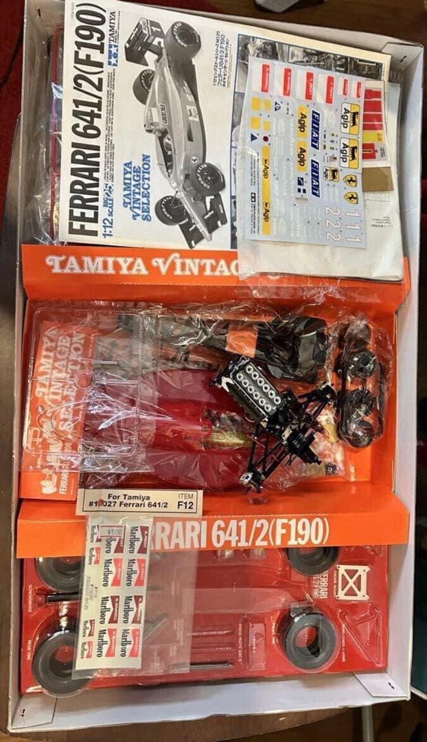 タミヤ1/12Ferrari641/2( F190)タバコデカール付き