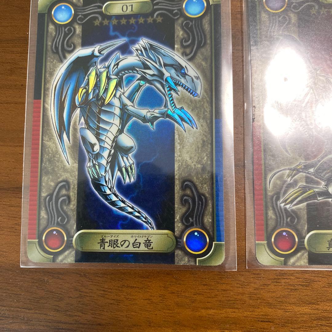 遊戯王　青眼の白竜　真紅眼の黒竜　シールダス　セット