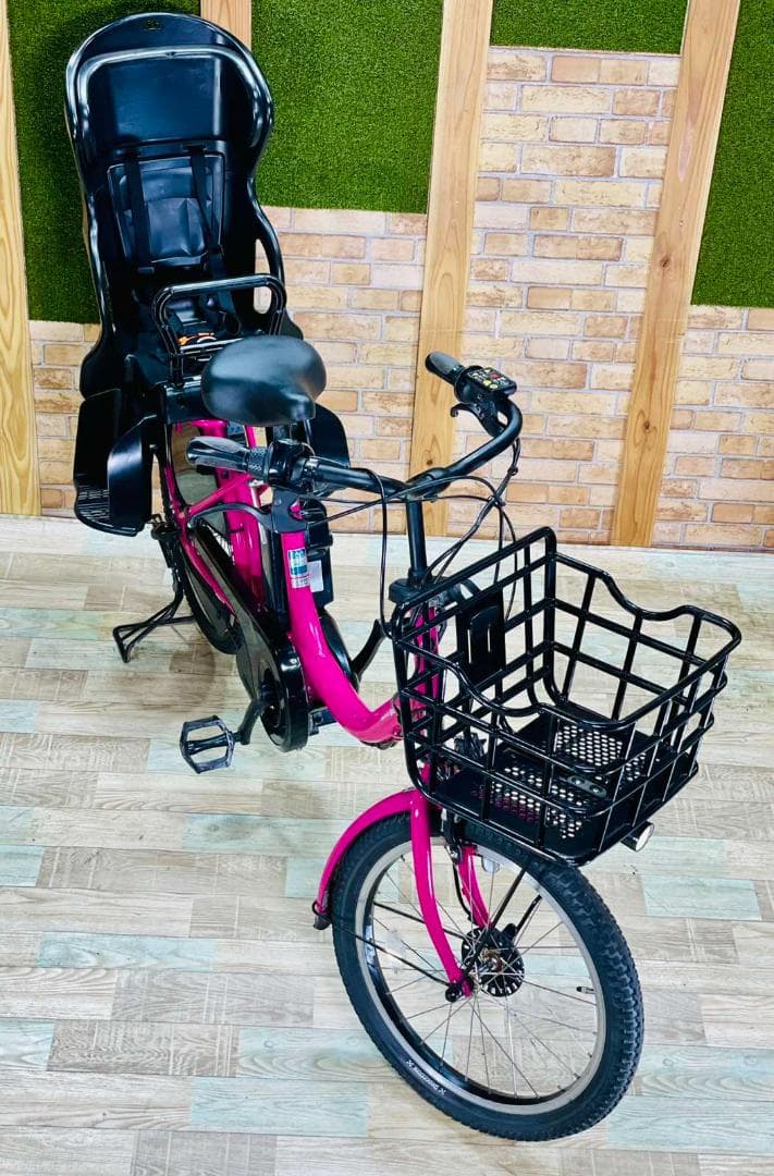 激レアピンク系 ヤマハ バビー 子供乗せ電動アシスト自転車H2141