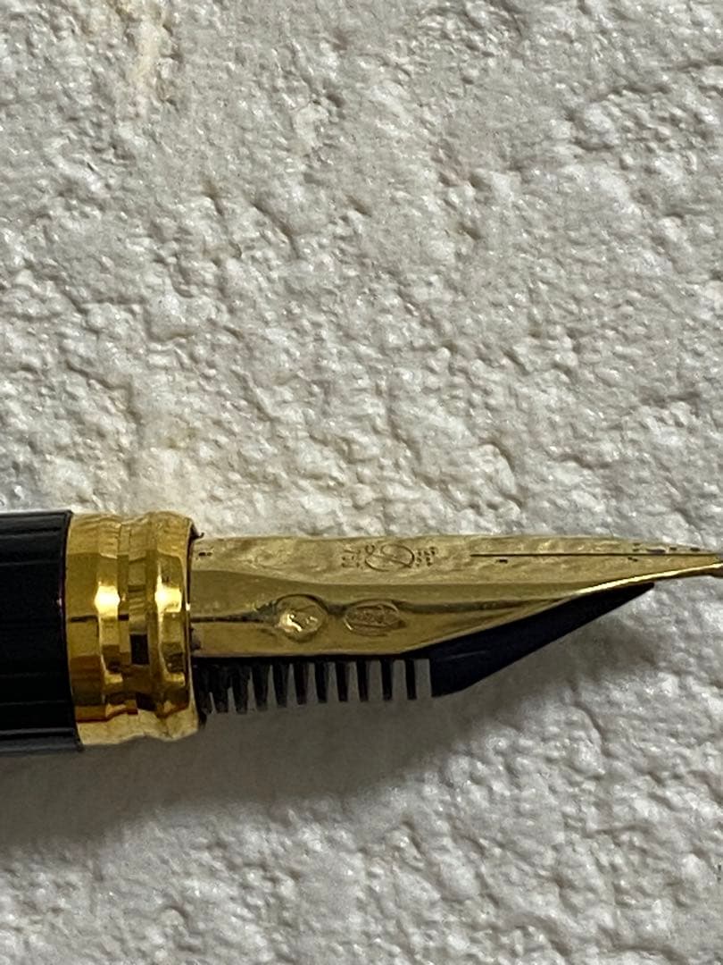 【美品】S.T. Dupont デュポン　万年筆 k18 箱付き