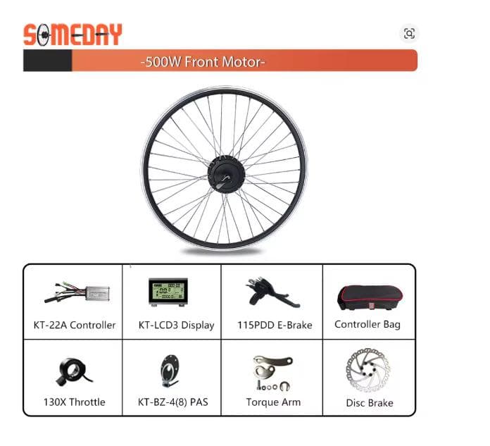 SOMEDAY １６インチ用フロントハブモーター ５００Ｗ ３６Ｖ 新品未使用品