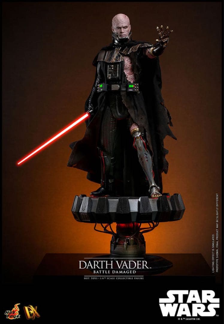 ホットトイズ DX 1/6スケールフィギュア　ダース・ベイダー（バトルダメージ）