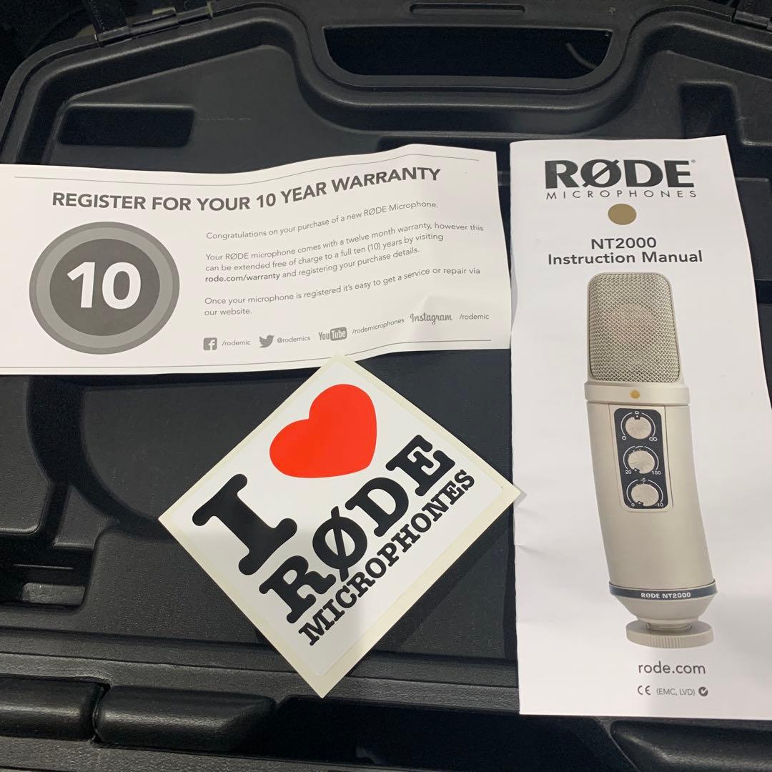 コンデンサーマイク RODE NT2000