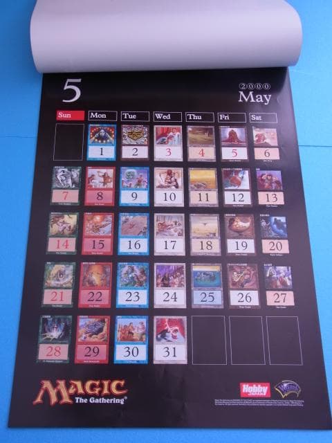 未使用品　非売品　マジック・ザ・ギャザリング　カレンダー　2000年　ポスター