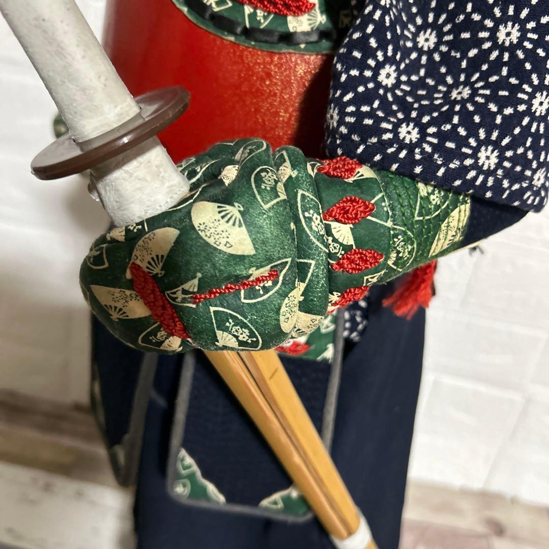 剣道　防具一式　置き物　武道具　伝統工芸品　高さ約77cm