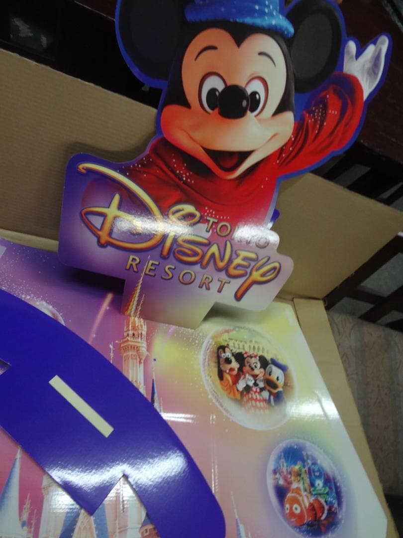 ミッキーマウス・ディズニーランドオリジナル入手困難非売品　170㎝等身大POP●