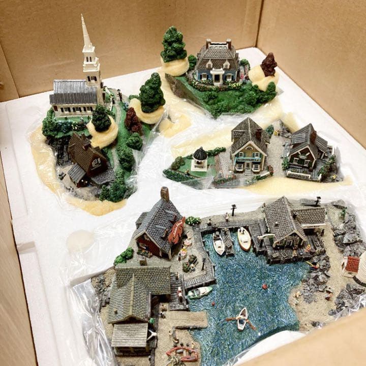 ダンバリーミント 海辺の街並み Fisherman's Cove ジオラマ