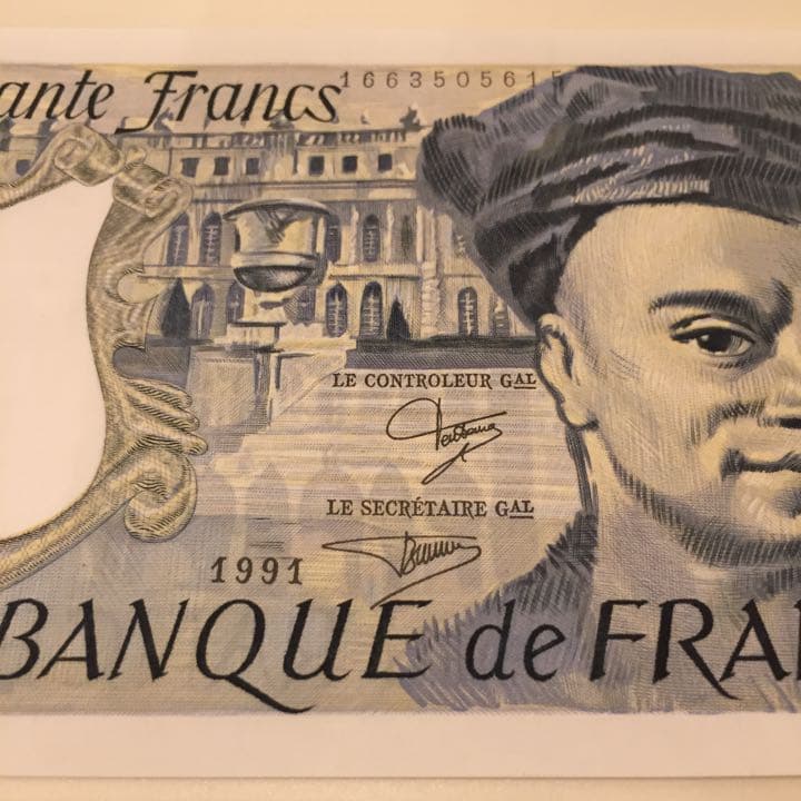★未使用 1991年 フランス紙幣 ヴィンテージ アンティーク franc 14