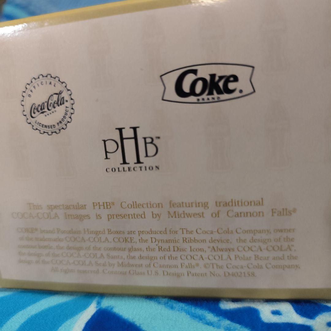 Coca-Cola ミニチュア缶 ストロー付き　ヒンジボックス