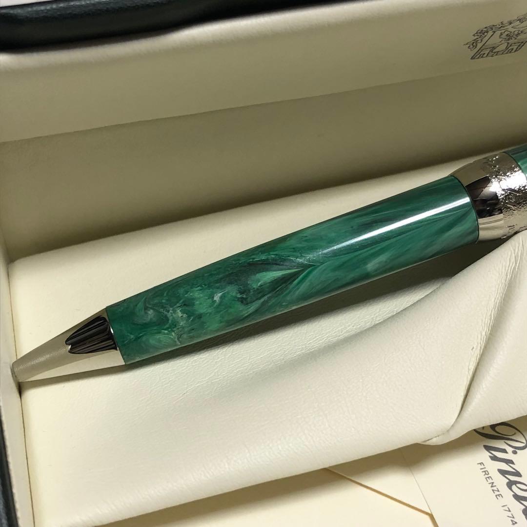 新品未使用 廃番品 ピナイダー ボールペン ジェムストーン マカライトグリーン